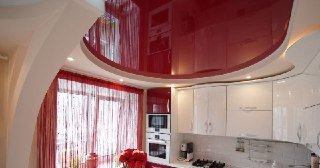 Натяжной потолок на кухню Кушва, цена от 6235 руб.