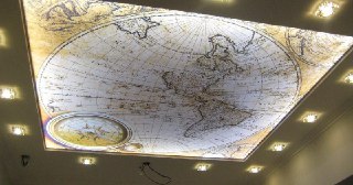 Натяжной потолок с фотопечатью Кушва, цена от 6163 руб.
