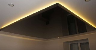Натяжной потолок с подсветкой Кушва, цена от 2085 руб.
